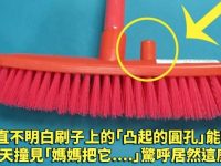 她一直不明白刷子上的「凸起的圓孔」能幹嘛！直到某天撞見「媽媽把它....」驚呼居然這麼好用！