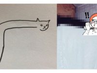 老師讓他們畫貓，結果有一個同學交了作業後卻得0分！？但他家的貓真的是長這樣啊！！