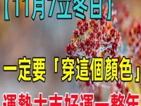 「立冬節氣」4大注意事項！讓你好運到明年！