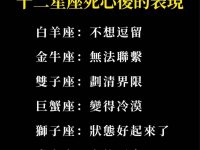 十二星座死心後的表現