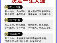 農歷出生日決定一生大運
