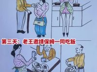 一周後老王...