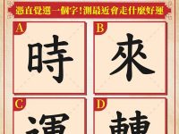 直覺選一個字，測你2025會走什麼好運