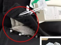 買一送一！女子1500元網購牛仔褲，拆包裝時「掉出一物」顏色泛黃氣味撲鼻，撿起一看當場吐了！