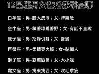 12星座男女性格都壞在哪？