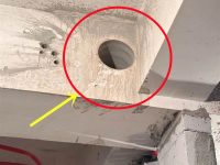 樓上鄰居裝潢發現他家直接在「橫梁上開洞」過2天工人大哥說:「趕快搬家」! 樓上鄰居裝潢發現他家直接在「橫梁上開洞」過2天工人大哥說:「趕快搬家」!