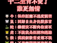 十二生肖不愛了誰更無情？