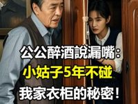 公公醉酒說漏嘴:小姑子5年不碰我家衣櫃的秘密!撬開夾層我泣不成聲 公公醉酒說漏嘴:小姑子5年不碰我家衣櫃的秘密!撬開夾層我泣不成聲