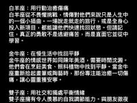 十二星座如何走出情傷？