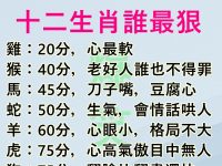 十二生肖誰最狠