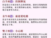 不能沒有你！十二星座害怕失去你的表現！