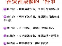 十二星座在愛裡最傻的一件事! 十二星座在愛裡最傻的一件事!