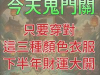 今晚鬼門關，穿對這三種顏色衣服  下半年財運大開