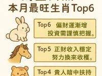 本月財星高照的生肖TOP6