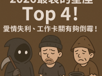 2026最衰的星座Top 4！愛情失利、工作卡關有夠倒霉！