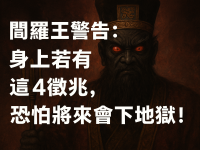 閻羅王警告：身上若有這4徵兆，恐怕將來會下地獄！