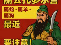 關公托夢示警:「屬蛇、屬羊、屬狗」最近一定要注意! 關公托夢示警:「屬蛇、屬羊、屬狗」最近一定要注意!