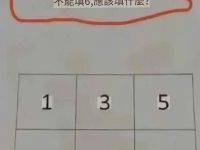 小學數學題難倒一票人！不能填6應該填什麼？