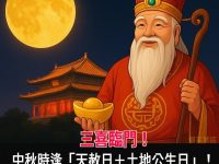 三喜臨門!中秋時逢「天赦日+土地公生日」!屬牛、羊、雞、猴必看! 三喜臨門!中秋時逢「天赦日+土地公生日」!屬牛、羊、雞、猴必看!