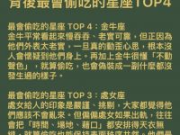 表面老實，背後最會偷吃的星座TOP4！