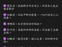 12星座“親手毀愛”行為！