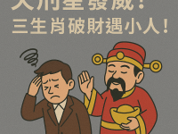 天刑星發威!三生肖破財遇小人! 天刑星發威!三生肖破財遇小人!