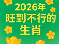 2026年旺到不行的生肖
