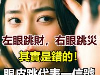 「左眼跳財，右眼跳災」其實是錯的！眼皮跳代表這個信號，再不知道就晚了！