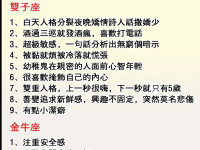 十二星座的癖好，怪準的！