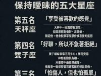 不愛卻要和你保持曖昧的五大星座！