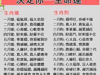 出生月份注定一生命運，好準！